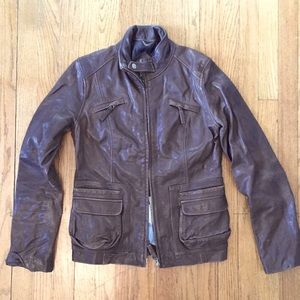 Vintage Lucky Brand Leather Jacket M